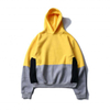 OEM Manufacturer Wholesale Custom Two Tone Colorblock Blank Pullover Fleece No Brand Name Oversized Hoodies For Men