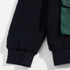 OEM Manufacturer Custom Men's Clothing Fleece Cotton Half Zipper Patchwork Hoodies Pullover Sweatshirt With Big Cargo Pockets