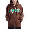 OEM Manufacturer Wholesale High Quality Zip Up Men Fashion Puff Print Hoodies Custom Logo Printed Bulk Hoodies Drawstring