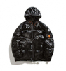 Oem Manufacturer Winter Custom Men's Cotton-Padded Fashion Personality Bright Cotton Jacket