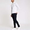 Factory Custom Golf Polo Shirt Solid White Long Sleeve Slim Fit Mens Polo Shirts