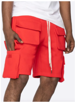Mænd Sommer Short Street Wear 3D Pocket Fleece Cargo Shorts
