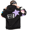 Benutzerdefinierte Graffiti -Druck Herrenhubern übergroße Woll -Kapuze -Sweatshirts