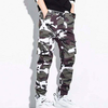 Custom Streetwear Camo Printed Flap Pocket Cargo Pants Mens