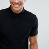 Gold China Supplier Custom Blank Black Cotton Mens Slim Fit Polo T Shirt