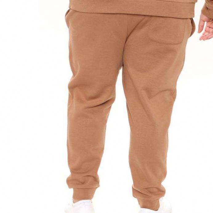 Lupum Men Custom Solidum Color Drawstring Elastic Waist Jogger Pants