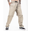Custom Mens Cargo Pants Colod Color Buckle Waist Detail Utility Pockets Men Tactical Pants