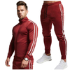 Slim Fit Customized Logo Two Piece Sport Jogging Sets For Men
