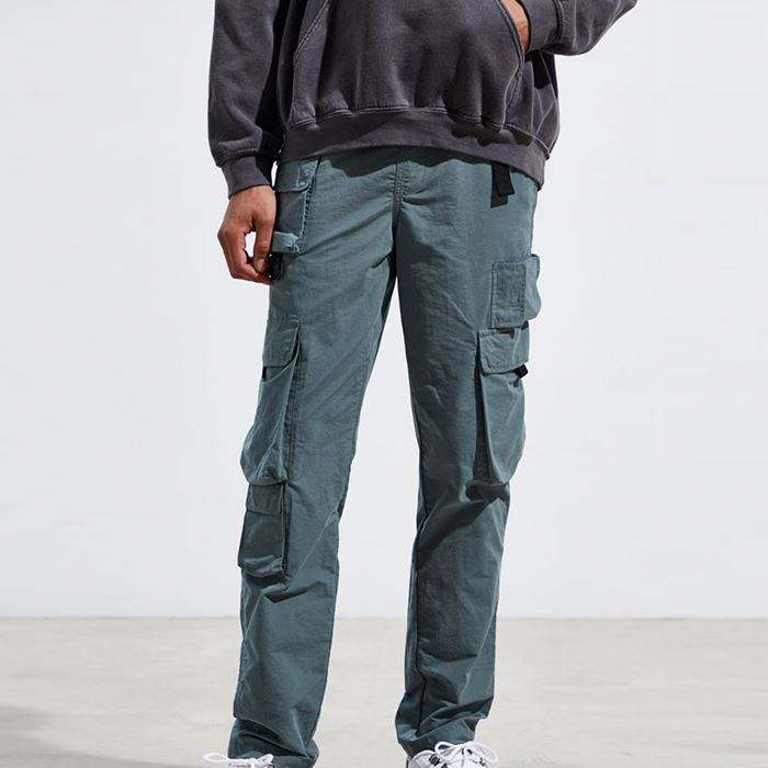 High Quality Custom Mens Track Pants Solid Color Men Utility Cargo Pants