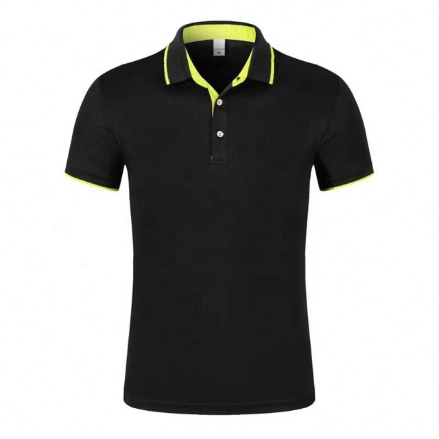 7 jours échantillon vert guangzhou golf polo polyester spandex