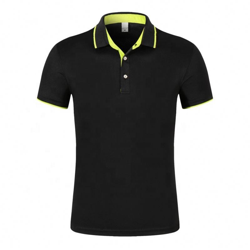 7 Days Sample Green Guangzhou Golf Polo Shirt Polyester Spandex