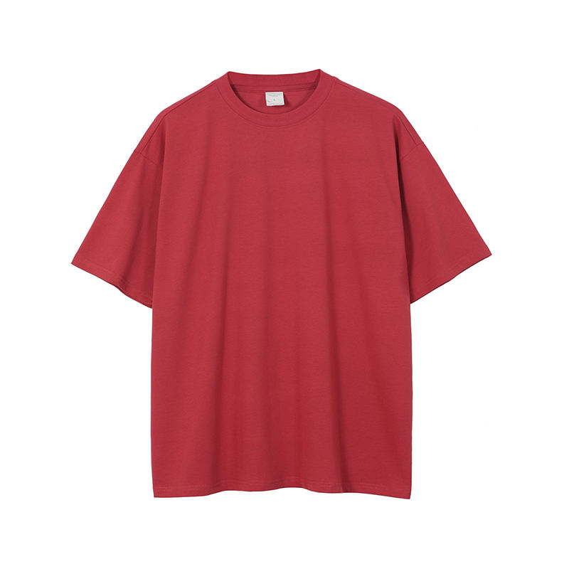 Heavy Weight 210g 100% Cotton Oversized Tshirt Plain Dyed Custom Breathable Mens T Shirt