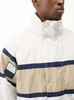 Oem Manufacturer Custom Mens Zipper Up Nylon Colorblock Windbreaker Track Top Ribbing Hem Jacket