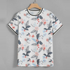 Custom Stripe Tropical Printed Men T Shirt Crew Neck Short Sleeve Men's Digital Printing T-Shirts