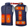 OEM Manufacturer Winter Unisex Men Usb Rechargeable Electric Heater Jacket 2 4 9 Zone Heating Warming Thermal Heated Vest