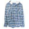 OEM Manufacturer Custom High Quality Men's Oversized Checked Plaid Flannel Shirts With Hood