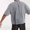 High Quality Heavyweight Round Neck Mens T Shirts 100% Cotton Drop Shoulder Oversized Vintage Washed T Shirt