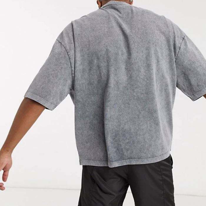 High Quality Heavyweight Round Neck Mens T Shirts 100% Cotton Drop Shoulder Oversized Vintage Washed T Shirt