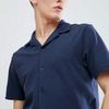 OEM Manufacturer Mens Casual Shirts Button Down Big Revere Collar Shirt