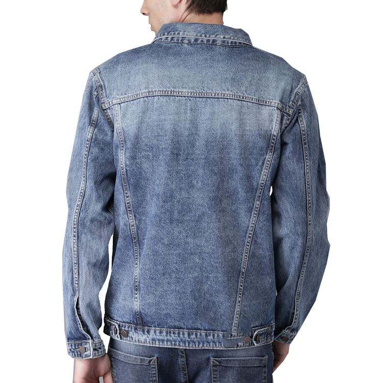 Wholesale Chaquetas Washed Men's Casual Denim Jackets