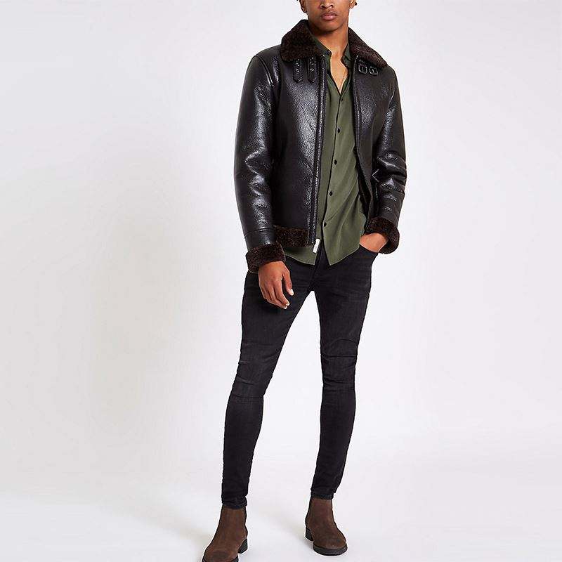 OEM Manufacturer Wholesale Shirts For Men Khaki Viscose Long Sleeve Shirt