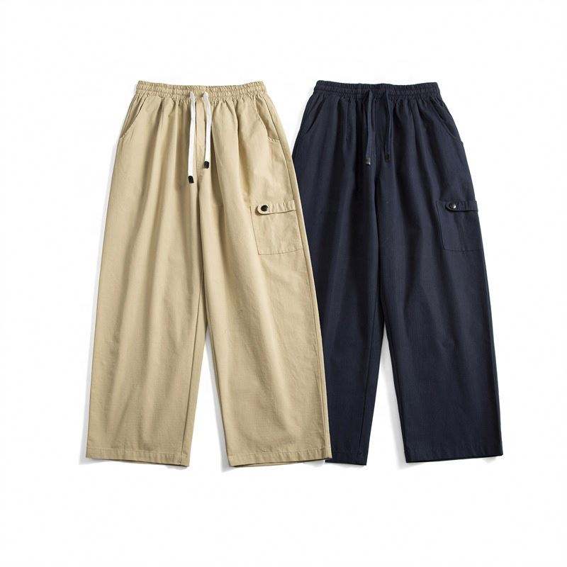 OEM Manufacturer Custom Plus Size Men Clothes Simple Casual Loose Comfortable Straight Cargo Trouser For Men Good Quality