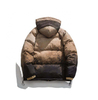 OEM Manufacturer Custom Men's Down Gradient Color Stitching Loose Cotton Coat Jacket