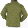Wholesale Men Jackets Winter Snap Button Closure Front Army Green Men's Quilted Jackets