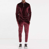 Manufacturers Custom Slim Fit Tracksuit Plain Velour Two Piece Jogger Suit Men