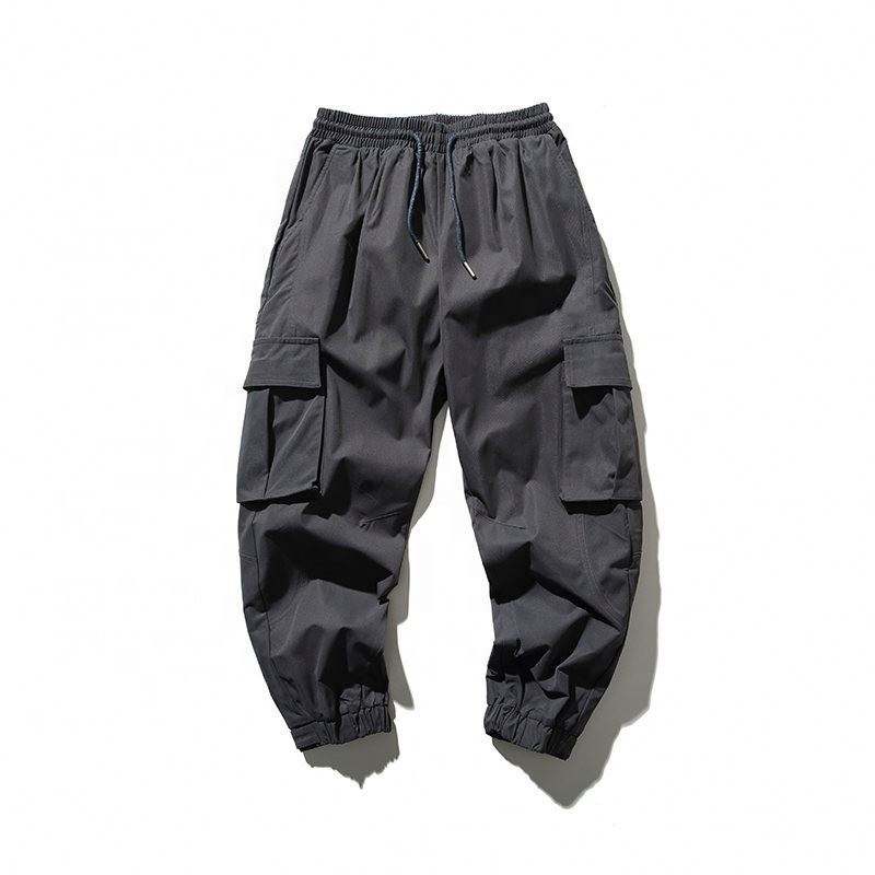 OEM Manufacturer Men's Pants & Trousers Simple Loose Casual Big Pocket Trousers Mens Cargo Pants