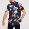OEM Manufacturer Fashion Design Tropical Floral Print Mens Short Sleeve Shirts