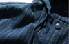 Oem Manufacturer New Custom Fashion Plus Sizes Retro Side Flap Slant Pocket Striped Coat Jacket