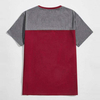 Hot Selling Premium Summer Mens Quality T Shirt Fashion Short Sleeve Color Block Men Blank Tshirts