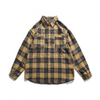 OEM Manufacturer Custom High Quality Men's Shirts Oversize Plaid Printed Shirt Casual Loose Lapel Shirts For Men