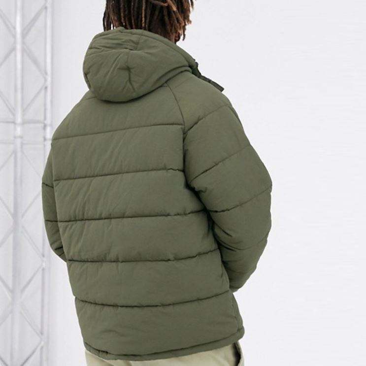 Wholesale Mens Half-Buttons Winter Padded Jacket