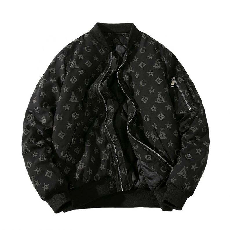 Oem Manufacturer Autumn And Winter Thickened Reflective Letters Baseball Uniform Cotton Men Women Bomber Jacket