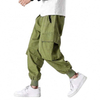 OEM Manufacturer Custom Mens Skinny Cargo Pockets Joggers Cotton Flap Side Zip Pocket Cargo Custom Pants
