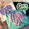 ผู้ผลิต OEM คุณภาพสูง 100% โลโก้ Custom Custom Tshirt ขนาดใหญ่เสื้อยืดพิมพ์พัฟ 3 มิติ