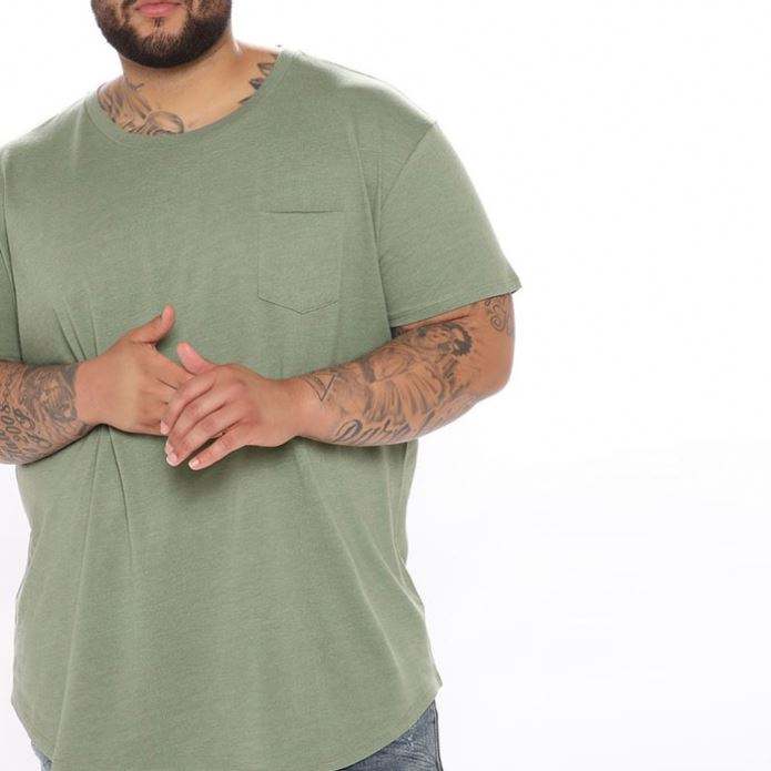 Manufacturers Wholesale Tshirts Short Sleeve Crew Neck Men Plain Curved Hem Tshirt