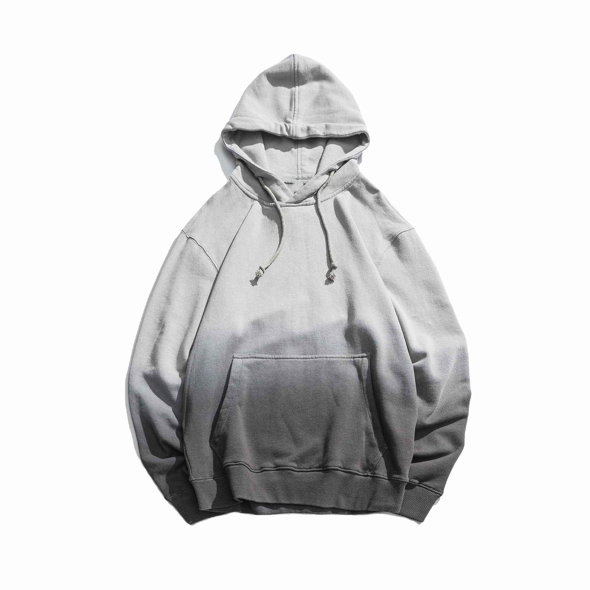 Pengilang OEM Logo Kustom 100% Kapas Reka Bentuk Terkini Perancis Terry Dip Dye Hoodie untuk Lelaki