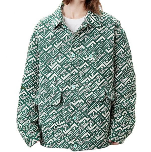 Oem Manufacturer Wholesale Custom Fashion Loose Plus Size Men'ss Lapel Casual Workwear Jacket