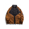OEM Manufacturer Custom Fashion Contrast Stitching Stand Collar Loose Coats Jacket