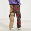 OEM Manufacturer Custom Wholesale High Quality Khaki Patch Two Tone Cargo Custom Pants