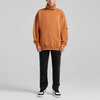 OEM Manufacturer Custom High Quality Cotton Fleece High Collar Oversized Drop Shoulder Sweatshirt Pullover Hoodies