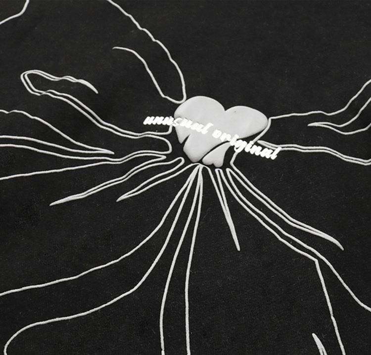 OEM Manufacturer Custom Logo 3D Stereoscopic Bubble Foam Print Screen Ink Zip Up Puff Printing Hoodie