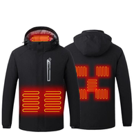 Wholesale Winter Warm Coat Waterproof Hunting Outdoor Heater Jacket Rechargeable Battery Heated Jacket