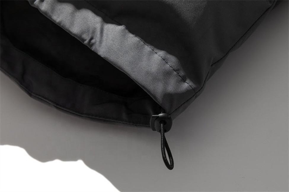 Oem Manufacturer Men's Hooded Cotton-Padded Coat Clash Color Stitching Pocket Loose Cargo Jacket