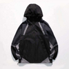 OEM Manufacturer Customized Color Block Patchwork Half Zipper Casual Custom Sweatshirt Plus Size Hoodies Men Hoodies