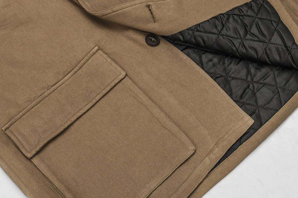 OEM Manufacturer Customized Men's Contrast Stitching Loose Coat Jacket