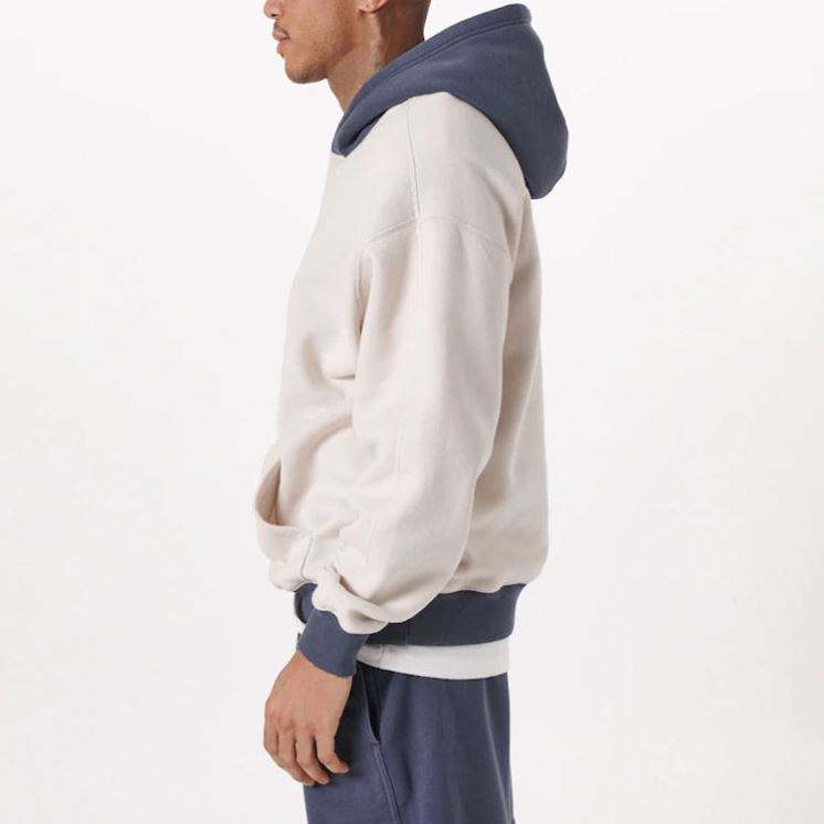OEM Manufacturer Custom Men's Coats Hot Selling Long Sleeve Pullover Sweatshirts Fashion Blank Oversized Patchwork Hoodies For